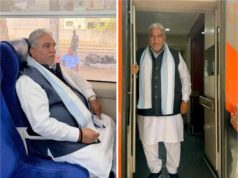 दर्द पर भारी पड़ा राष्ट्रहित, रेल यात्रा कर मंत्री पंवार ने दिया संदेश