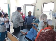 बीके अस्पताल में CMO का औचक निरीक्षण, अव्यवस्थाओं पर फटकार