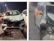 नीलगायों के झुंड से टकराई सीएम के राजनीतिक सचिव की कार, बड़ा हादसा टला
