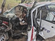 सिरसा में डायल-112 वाहन पेड़ से टकराया, तीन पुलिसकर्मी घायल