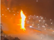 द्वारका एक्सप्रेसवे पर चलते ट्रक में लगी भीषण आग, चालक ने कूदकर बचाई जान