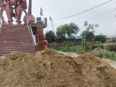 मांडोठी में हनुमान मंदिर परिसर में तोड़फोड़, चार महिलाओं समेत 10 पर केस
