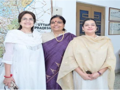 श्रुति चौधरी के आवास पर किरण चौधरी से मिलीं भाजपा प्रदेशाध्यक्ष अर्चना गुप्ता, सियासी हलचल तेज