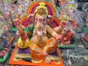 अंबाला में गणेश प्रतिमाओं की धूम, पंजाब-हिमाचल से भी पहुंच रहे श्रद्धालु