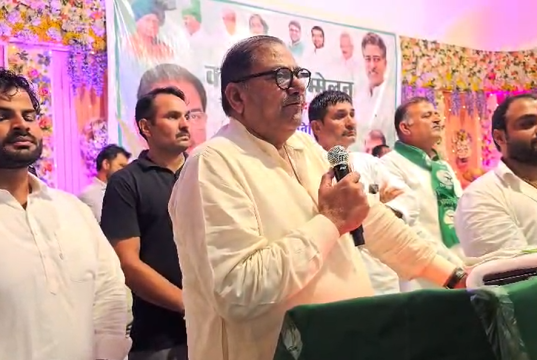 पलवल में अभय चौटाला का हुड्डा, भाजपा और दुष्यंत पर तीखा हमला