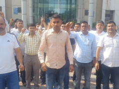 कैथल में बिजली कर्मचारियों का प्रदर्शन, पुंडरी विधायक पर लगाए हस्तक्षेप के आरोप