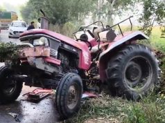 सिंहपुरा के पास महिंद्रा XUV और ट्रैक्टर की भीषण टक्कर, चालक की मौत, 3-4 लोग घायल